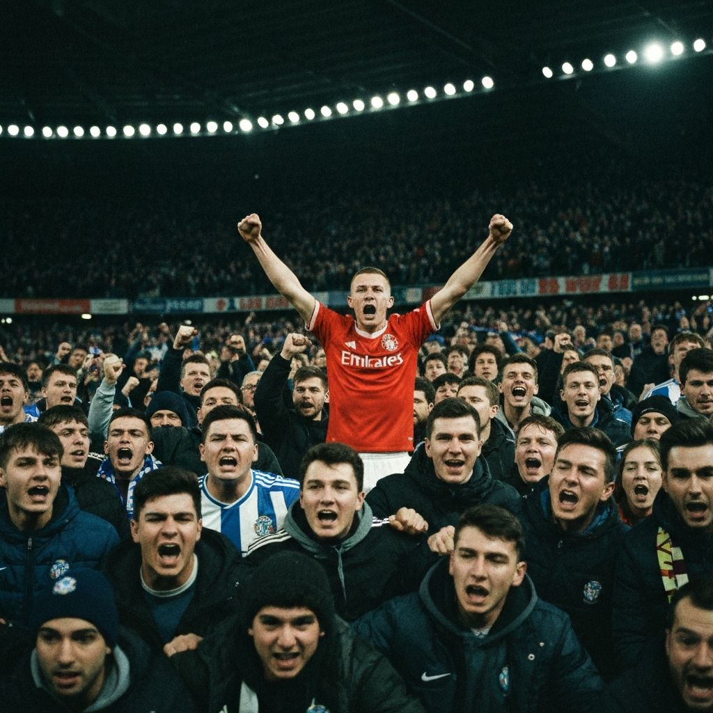 Man Stands Up and Cheers for Wrong Team at Arsenal v Spurs. Surrounded by Spurs Fans. Realises. Sits Down. Slowly.
